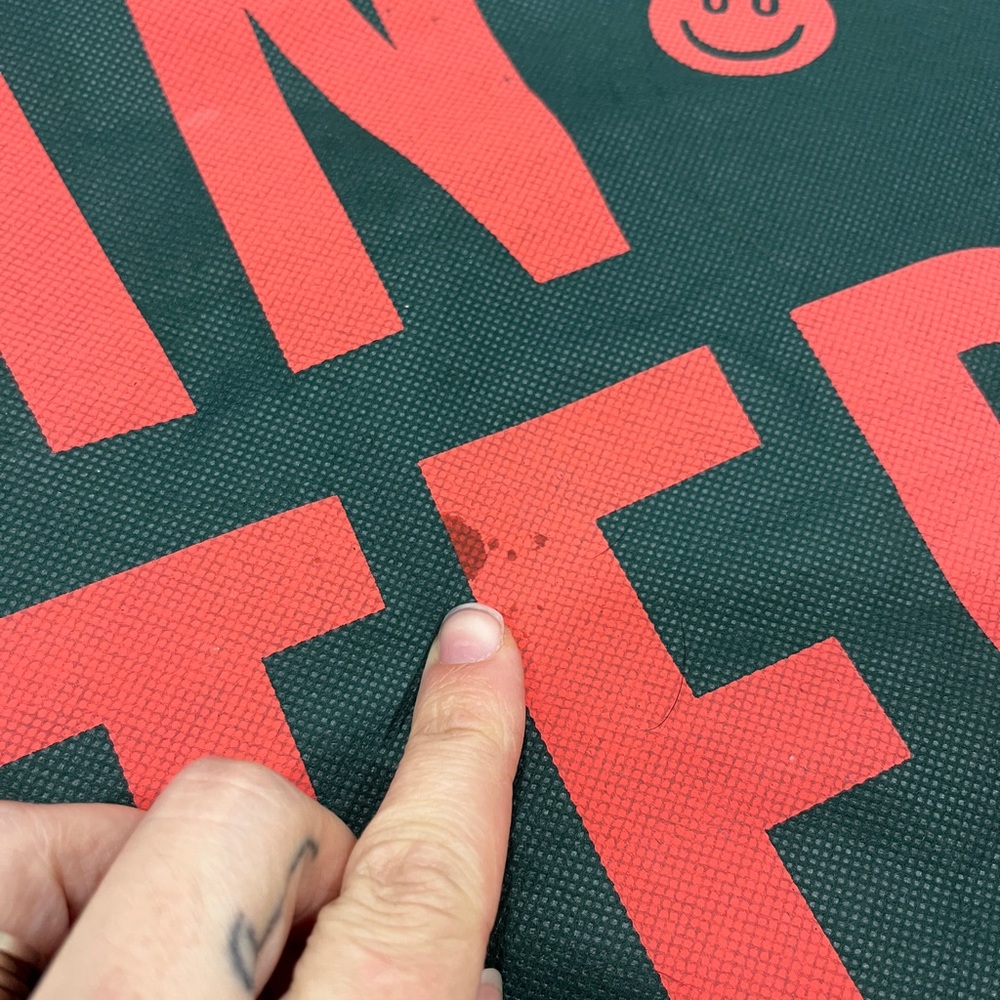 Urban Outfitters Tote Bag with Red Smiley Faces - Picture 5 of 5